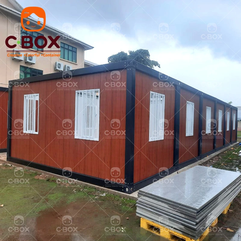 black frame container house