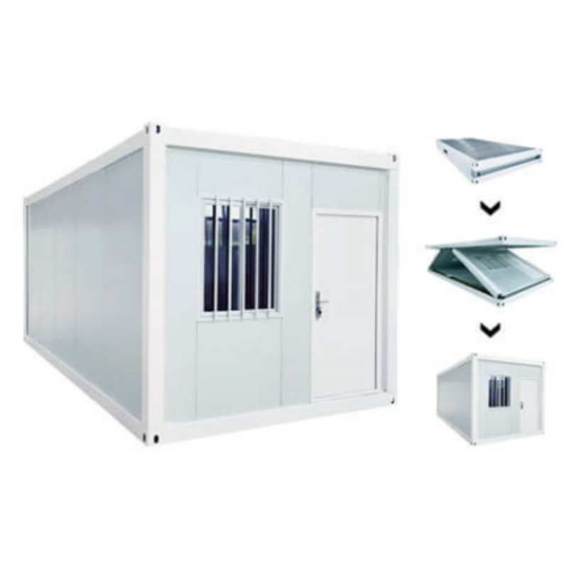 casa contenedor de paquete plano plegable
