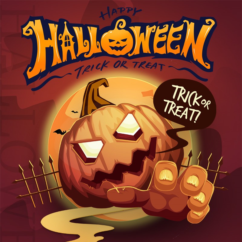 ¡Te deseo un Halloween espeluznante!