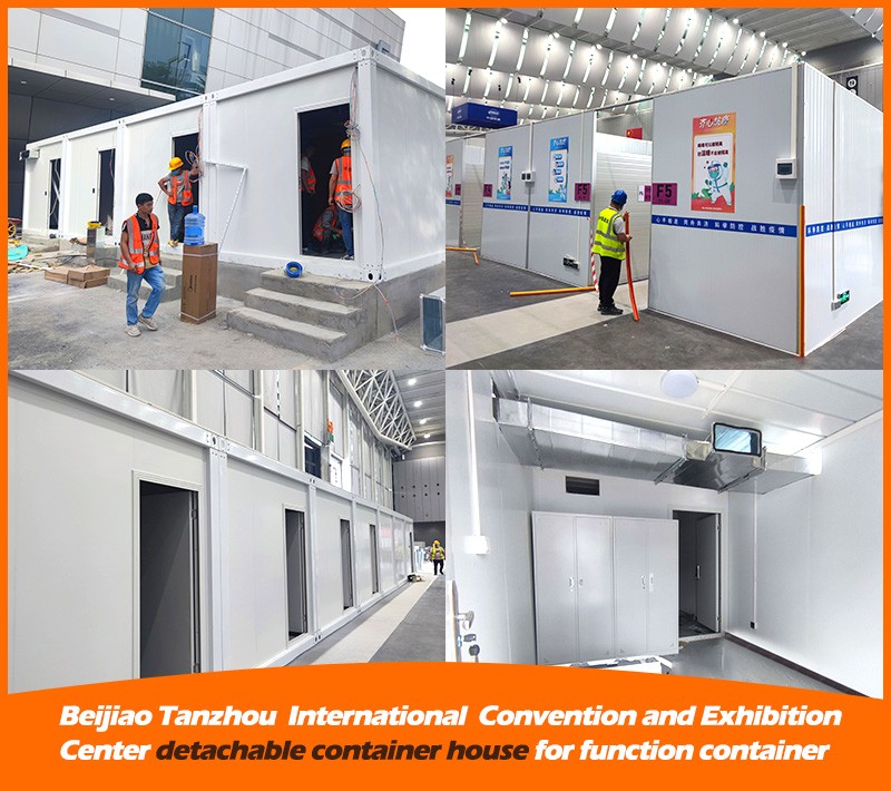 Casa contenedor desmontable para contenedor funcional, Centro Internacional de Convenciones y Exposiciones Beijiao Tanzhou