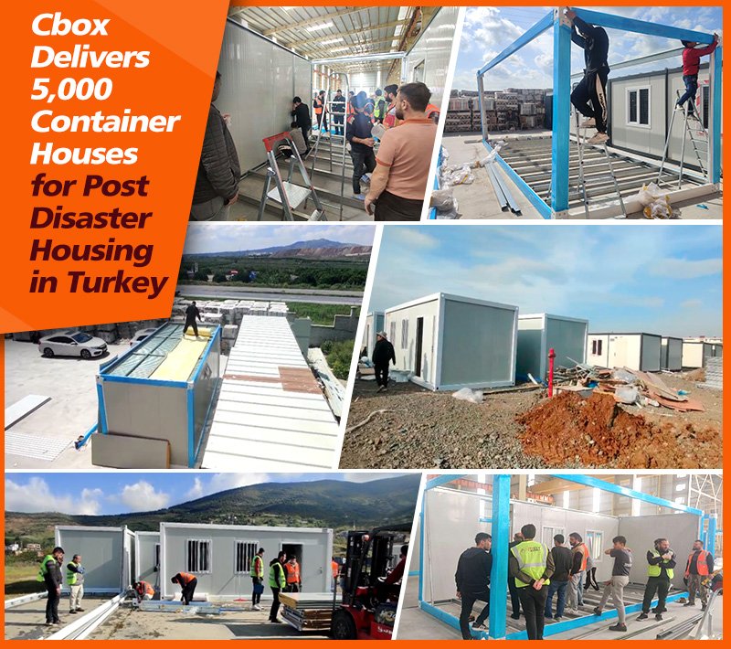 Cbox entrega 5.000 casas contenedor para viviendas posteriores a desastres en Turquía