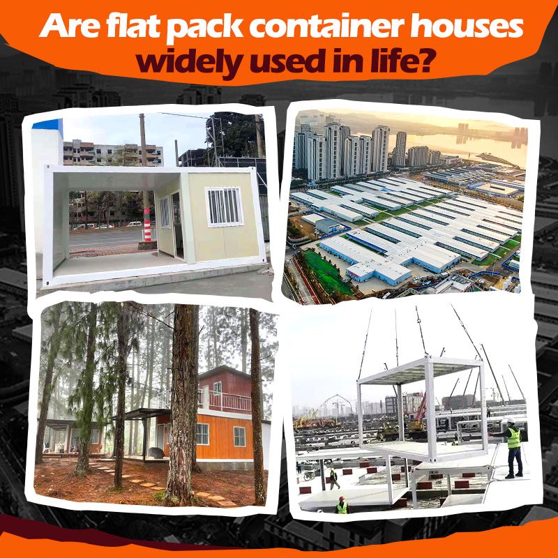 ¿Las casas de contenedores planos se utilizan ampliamente en la vida? ¿Es común?
        